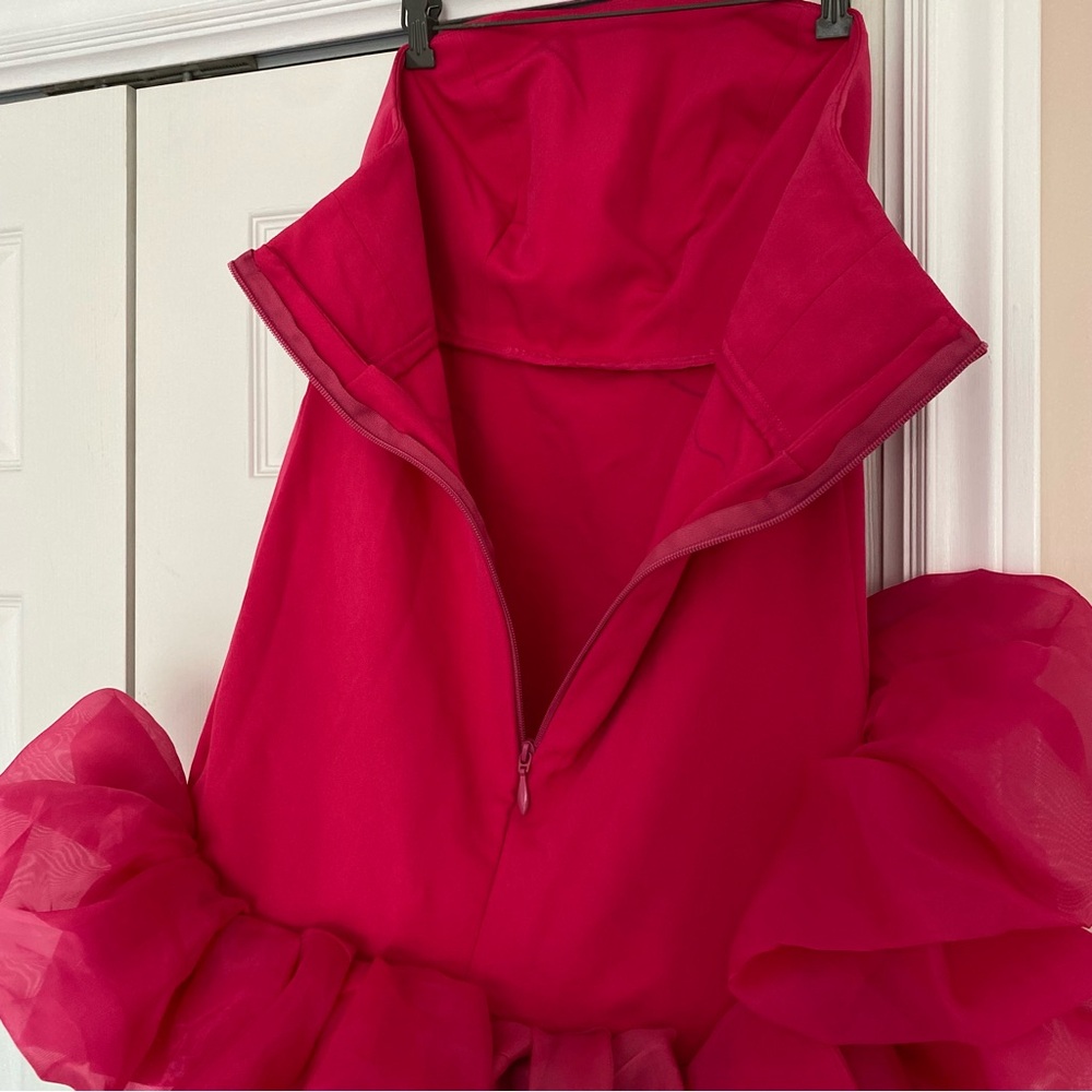 OOAK Strapless Fuchsia Dress - Picture 8 of 8